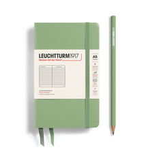 Cargar imagen en el visor de la galería, LEUCHTTURM1917 Cuaderno de bolsillo (A6) 187 páginas Verde Claro Rayado Tapa dura