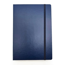 Cargar imagen en el visor de la galería, libreta ejecutiva A5 azul marino de rayas