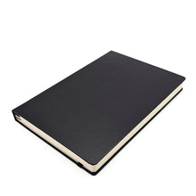 Cargar imagen en el visor de la galería, libreta ejecutiva A5 negro rayas