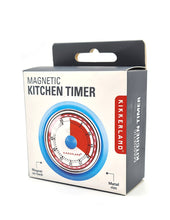 Cargar imagen en el visor de la galería, Kikkerland cronometro para cocina retro azul KT051-B