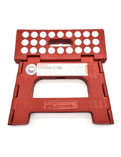 Cargar imagen en el visor de la galería, Kikkerland banco bajo "rhino ii" plegable rojo ZZ12-R