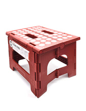 Cargar imagen en el visor de la galería, Kikkerland banco bajo "rhino ii" plegable rojo ZZ12-R