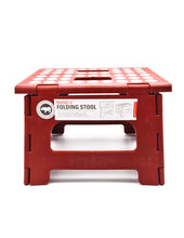 Cargar imagen en el visor de la galería, Kikkerland banco bajo "rhino ii" plegable rojo ZZ12-R