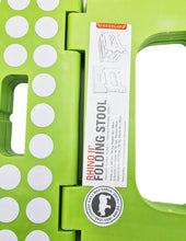 Cargar imagen en el visor de la galería, Kikkerland banco bajo "rhino ii" plegable verde ZZ12-G