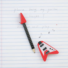 Cargar imagen en el visor de la galería, Kikkerland lapiz y goma en forma de guitarra 4358-A