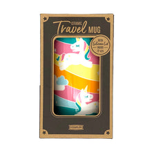 Cargar imagen en el visor de la galería, taza viajera con tapa de silicon unicorn amg101