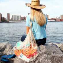 Cargar imagen en el visor de la galería, kikkerland bolsa de red tamaño xl de algodón BB003