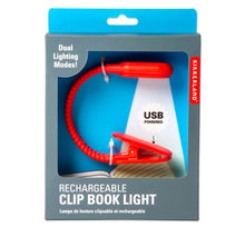 Cargar imagen en el visor de la galería, Kikkerland lampara para leer recargable roja BL13-RD