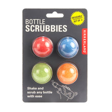 Cargar imagen en el visor de la galería, Kikkerland esponjas para lavar botellas 4 pzas CU274