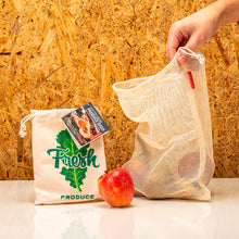 Cargar imagen en el visor de la galería, Kikkerland bolsa reutilizable de malla 5 pzas CU293