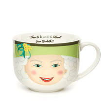 Cargar imagen en el visor de la galería, kikkerland taza de porcelana de la reyna isabel ii CU305