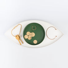 Cargar imagen en el visor de la galería, Doiy joyero ojo blanco y verde DYEYEWHGR