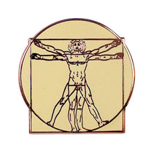 Cargar imagen en el visor de la galería, Juego De Pines Leonardo Y Hombre Vitruvi