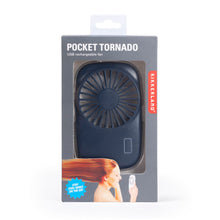 Cargar imagen en el visor de la galería, Kikkerland ventilador de bolsillo delgado azul FA08-BL