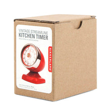 Cargar imagen en el visor de la galería, Kikkerland cronometro para cocina antiguo rojo KT047-R