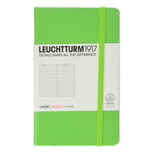 Cargar imagen en el visor de la galería, LIBRETA BOLSILLO RAYADA VERDE