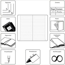 Cargar imagen en el visor de la galería, Kikkerland libreta bolsillo rayada verde LB11-G
