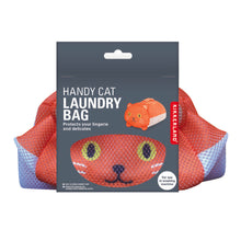 Cargar imagen en el visor de la galería, Kikkerland bolso de lavandería gato naranja LB24-OR
