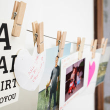 Cargar imagen en el visor de la galería, Kikkerland fotomovil con 6 clips de madera natural MH69