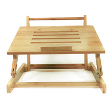 Cargar imagen en el visor de la galería, Kikkerland soporte portátil de bambú para laptop OR119
