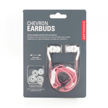 Cargar imagen en el visor de la galería, Kikkerland audifonos "chevron" rojos US121-RD