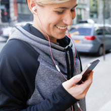 Cargar imagen en el visor de la galería, Kikkerland audifonos "chevron" rojos US121-RD