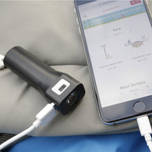 Cargar imagen en el visor de la galería, Kikkerland lampara y bateria portatil negro 2 en 1 US134-BK