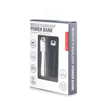 Cargar imagen en el visor de la galería, Kikkerland lampara y bateria portatil negro 2 en 1 US134-BK