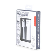 Cargar imagen en el visor de la galería, Kikkerland lampara y bateria portatil blanco 2 en 1 US134-WH