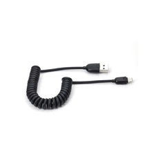 Cargar imagen en el visor de la galería, CARGADOR CON CABLE DE TELEFONO NEGRO