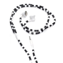 Cargar imagen en el visor de la galería, Kikkerland audifonos perlas blancas y negras US96