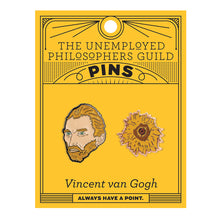 Cargar imagen en el visor de la galería, Pines Vincent Van Gogh Y Girasol