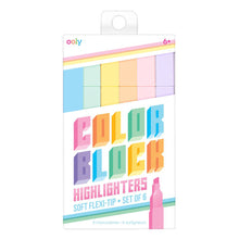 Cargar imagen en el visor de la galería, Ooly marcadores "color block" colores pastel 6 pzas 130-084