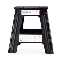 Cargar imagen en el visor de la galería, Kikkerland banco alto "rhino ii" plegable negro ZZ14-BK