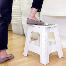 Cargar imagen en el visor de la galería, Kikkerland banco alto "rhino ii" plegable blanco ZZ14-WH