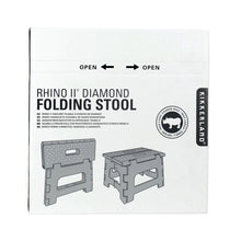 Cargar imagen en el visor de la galería, Kikkerland banco bajo "diamond" plegable negro ZZ18-BK