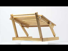 Cargar y reproducir el video en el visor de la galería, Kikkerland soporte portátil de bambú para laptop OR119