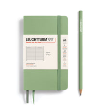 Cargar imagen en el visor de la galería, LEUCHTTURM1917 Cuaderno de bolsillo (A6) 187 páginas Verde Claro Rayado Tapa blanda
