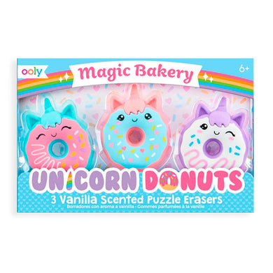 GOMAS DE DONAS DE UNICORNIO 3 PZAS