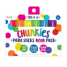 Cargar imagen en el visor de la galería, BARRA DE PINTURA NEON &quot;CHUNKIES&quot; 6 PZAS
