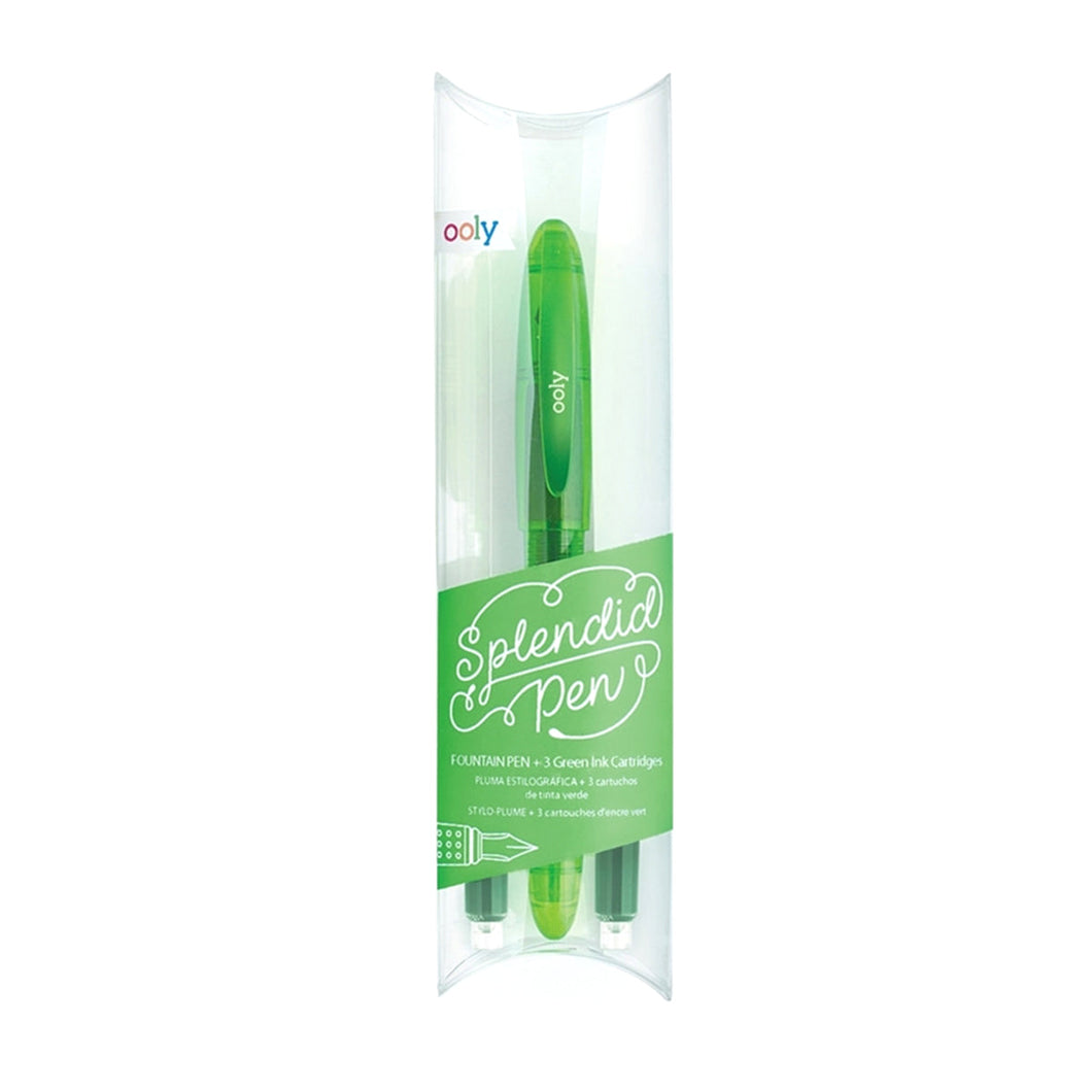 PLUMA FUENTE VERDE C/3 CARTUCHOS DE TINT