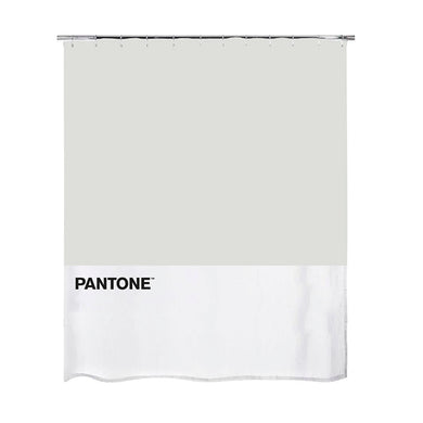 Cortina baño pantone gris poliéster 27376