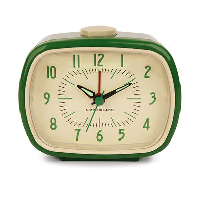 RELOJ CON ALARMA RETRO VERDE