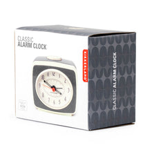 Cargar imagen en el visor de la galería, Kikkerland reloj clasico con alarma gris AC14-GR
