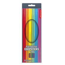 Cargar imagen en el visor de la galería, Kikkerland juego de palillos arcoiris para sushi 6 CD556
