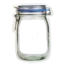 Cargar imagen en el visor de la galería, kikkerland bolsas c/zipper &quot;mason jar&quot; gde 2 pzas CU145-L
