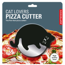 Cargar imagen en el visor de la galería, Kikkerland cortador de pizza gato negro CU308
