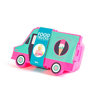 LONCHERA PARA NIÑOS CAMION HELADOS ROSA