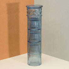 Cargar imagen en el visor de la galería, Doiy vasos de vidrio &quot;hestia&quot; columnas azules DYHESGLBL
