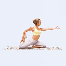 Cargar imagen en el visor de la galería, Doiy tapete de yoga, modelo terrazzo blanco DYYOGAMTW
